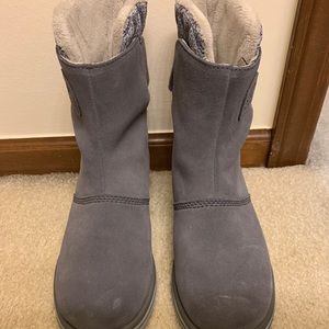 Gray Sorel boots